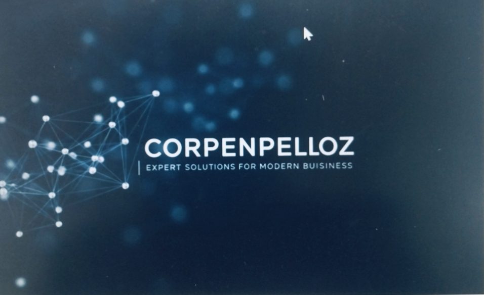 A professional logo with the text "CORPENPELLOZ" and a network graphic.