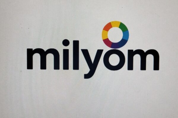 The word "milyon" in black with a colorful circle icon.