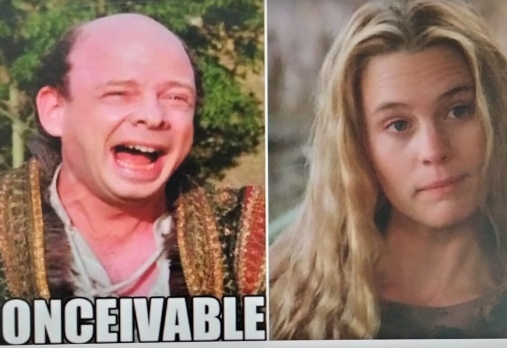 A split-screen image showing two different facial expressions.